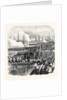 Embarkation of the Sultan at Clarence Yard Portsmouth for the Naval Review UK 1867 by Anonymous
