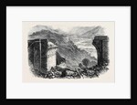 Fall of a Viaduct on the Great Indian Peninsular Railway: Broken Viaduct on the Bhore Ghaut Incline Two Days after Its Fall 1867 by Anonymous