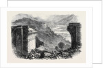 Fall of a Viaduct on the Great Indian Peninsular Railway: Broken Viaduct on the Bhore Ghaut Incline Two Days after Its Fall 1867 by Anonymous