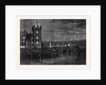 The Queen's Visit to the Scottish Border: The Fireworks and Beacon Fires Viewed from Floors Castle UK 1867 by Anonymous