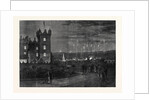 The Queen's Visit to the Scottish Border: The Fireworks and Beacon Fires Viewed from Floors Castle UK 1867 by Anonymous