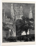 The Queen's Visit to the Scottish Border: Kelso Abbey Illuminated by the Lime-Light UK 1867 by Anonymous