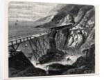 Scene of the Accident at Bray Head on the Dublin Wicklow and Wexford Railway Ireland 1867 by Anonymous