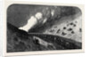 Goods Train on Fire Run Into by an Express Mail Train on the Caledonian Railway UK 1867 by Anonymous