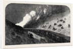 Goods Train on Fire Run Into by an Express Mail Train on the Caledonian Railway UK 1867 by Anonymous
