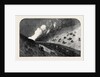 Goods Train on Fire Run Into by an Express Mail Train on the Caledonian Railway UK 1867 by Anonymous