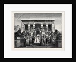 Model of the Temple of Edfou in the Park of the Late Paris International Exhibition France 1867 by Anonymous