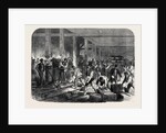 The British Expedition to Abyssinia: Preparing Compressed Forage at the Globe Wharf Regent's Canal Mile-End-Road UK 1867 by Anonymous