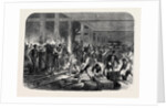 The British Expedition to Abyssinia: Preparing Compressed Forage at the Globe Wharf Regent's Canal Mile-End-Road UK 1867 by Anonymous