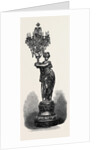 Figure Holding Candelabrum by the Compagnie Des Marbres Onyx D'Algerie Exhibited by G. Viot and Co. 1867 by Anonymous