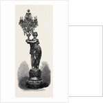 Figure Holding Candelabrum by the Compagnie Des Marbres Onyx D'Algerie Exhibited by G. Viot and Co. 1867 by Anonymous