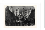 Effects of the Explosion at the House of Detention Clerkenwell Seen from Within the Prison Yard: Searching the Ruins 1867 by Anonymous