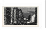 Effects of the Explosion at Clerkenwell: Corporation Lane by Night London UK 1867 by Anonymous