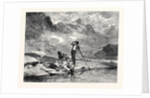 The International Exhibition: Chamois Hunters Reposing, 1862 by Anonymous