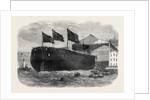 Launch of Her Majesty's Armour-Plated Screw Frigate Caledonia 31 Guns at Woolwich 1862 by Anonymous