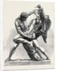The International Exhibition: The Grapplers Group in Bronzed Zinc, 1862 by Anonymous