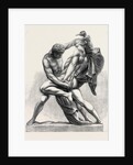The International Exhibition: The Grapplers Group in Bronzed Zinc, 1862 by Anonymous