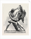 The International Exhibition: The Grapplers Group in Bronzed Zinc, 1862 by Anonymous