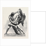 The International Exhibition: The Grapplers Group in Bronzed Zinc, 1862 by Anonymous