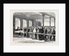 The Cotton Famine: Distributing Tickets for Bread Soup Meat Meal Coal Etc. At the Office of a District Provident Society Manchester 1862 by Anonymous