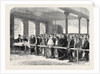 The Cotton Famine: Distributing Tickets for Bread Soup Meat Meal Coal Etc. At the Office of a District Provident Society Manchester 1862 by Anonymous