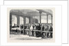 The Cotton Famine: Distributing Tickets for Bread Soup Meat Meal Coal Etc. At the Office of a District Provident Society Manchester 1862 by Anonymous