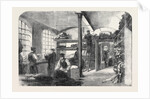 The Cotton Famine: Receiving Clothes at Bridewell Hospital London for the Distressed Operatives 1862 by Anonymous