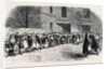 The Cotton Famine: Operatives Waiting for Their Breakfast in Mr. Chapman's Courtyard Mottram Near Manchester 1862 by Anonymous