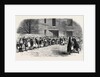 The Cotton Famine: Operatives Waiting for Their Breakfast in Mr. Chapman's Courtyard Mottram Near Manchester 1862 by Anonymous