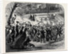 The Election of Mr. Horatio Seymour Governor of the State of New York: Democratic Procession Passing the New York Hotel 1862 by Anonymous