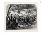 The Election of Mr. Horatio Seymour Governor of the State of New York: Democratic Procession Passing the New York Hotel 1862 by Anonymous