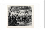 The Election of Mr. Horatio Seymour Governor of the State of New York: Democratic Procession Passing the New York Hotel 1862 by Anonymous