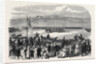 The Countess of Kimberley Presenting New Colours to the 24th Regiment at the Curragh of Kildare 1866 Ireland by Anonymous