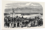 The Countess of Kimberley Presenting New Colours to the 24th Regiment at the Curragh of Kildare 1866 Ireland by Anonymous