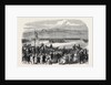 The Countess of Kimberley Presenting New Colours to the 24th Regiment at the Curragh of Kildare 1866 Ireland by Anonymous