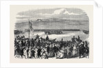 The Countess of Kimberley Presenting New Colours to the 24th Regiment at the Curragh of Kildare 1866 Ireland by Anonymous