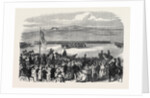 The Countess of Kimberley Presenting New Colours to the 24th Regiment at the Curragh of Kildare 1866 Ireland by Anonymous