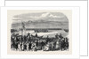The Countess of Kimberley Presenting New Colours to the 24th Regiment at the Curragh of Kildare 1866 Ireland by Anonymous