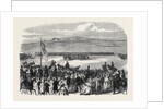 The Countess of Kimberley Presenting New Colours to the 24th Regiment at the Curragh of Kildare 1866 Ireland by Anonymous
