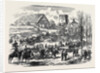 The Austro-Prussian War: Provender Waggons of the Prussian Army Passing the Saxon Frontier 1866 by Anonymous