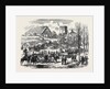 The Austro-Prussian War: Provender Waggons of the Prussian Army Passing the Saxon Frontier 1866 by Anonymous