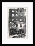 Scene of the Fatal Fire in Westmoreland Street Dublin 1866 Ireland by Anonymous
