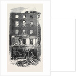 Scene of the Fatal Fire in Westmoreland Street Dublin 1866 Ireland by Anonymous