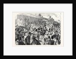 The Tribunes at Longchamps Before the Race for the Grand Prix De Paris France 1866 by Anonymous
