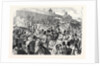 The Tribunes at Longchamps Before the Race for the Grand Prix De Paris France 1866 by Anonymous