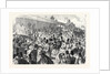 The Tribunes at Longchamps Before the Race for the Grand Prix De Paris France 1866 by Anonymous