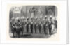 The Queen's Court: The Hon. Corps of Gentlemen-at-Arms on Duty at Buckingham Palace London UK 1866 by Anonymous