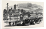 Opening of the Cork and Macroom Railway: Arrival of the First Train at Macroom Ireland 1866 by Anonymous