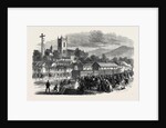 Opening of the Cork and Macroom Railway: Arrival of the First Train at Macroom Ireland 1866 by Anonymous