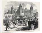 Athletic Games at the Royal Military Academy Woolwich: The Three-Legged Race UK 1866 by Anonymous